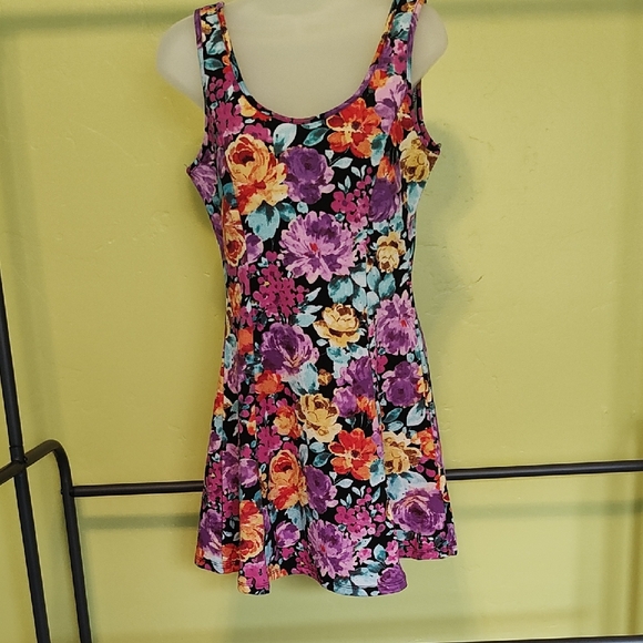 Ambiance Apparel Multicolor Floral Mini Dress - Picture 1 of 7
